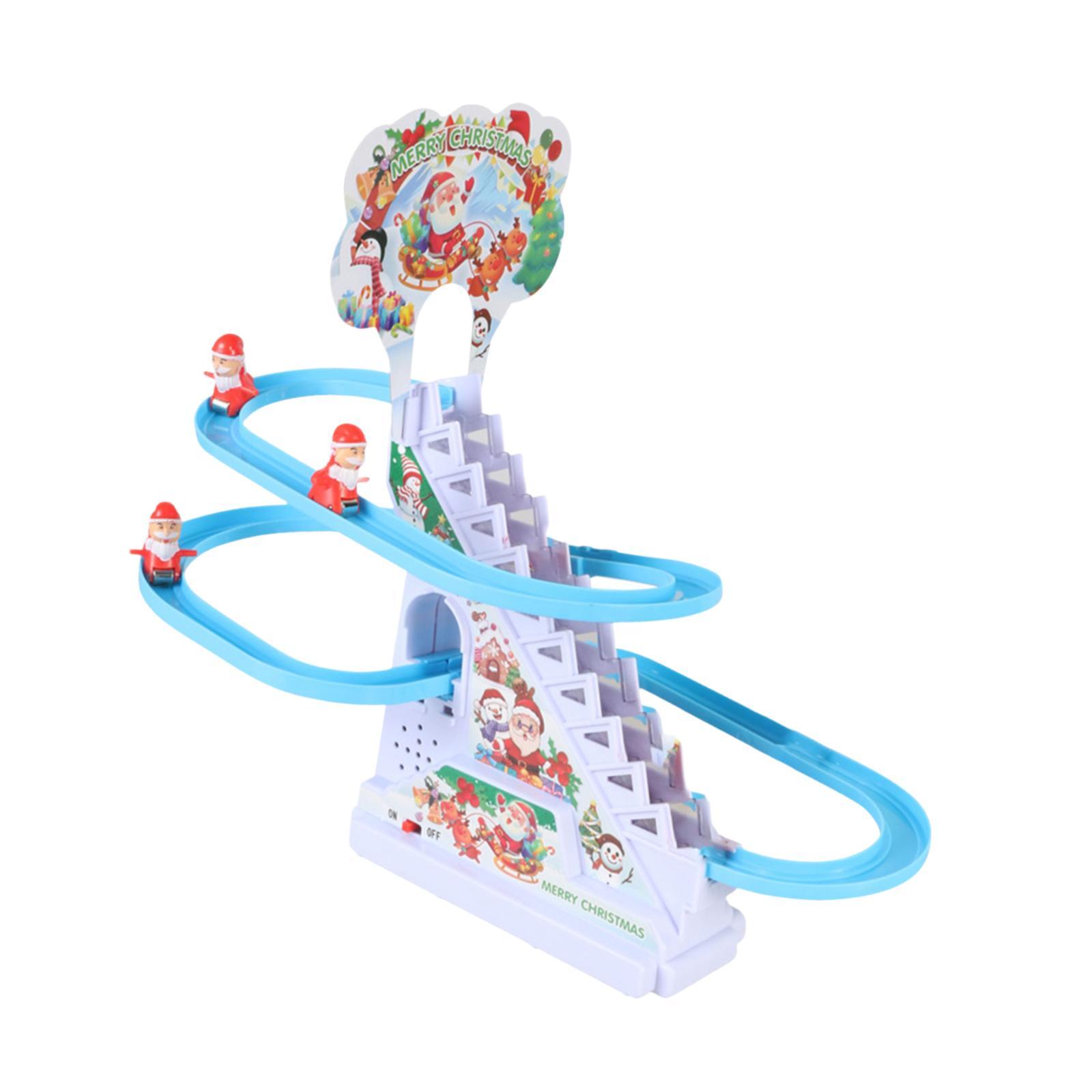 Music - Santa Climbing Stairs Slide Toy for