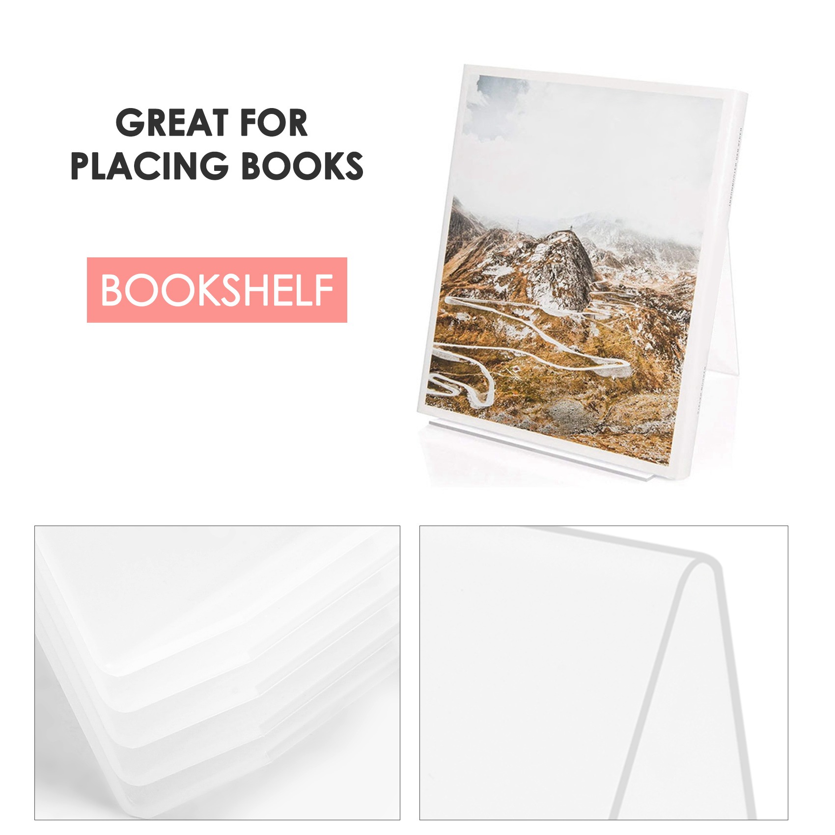 COFA Acrylic Book Stand with L - Clear Acrylic Book Stand Holder 评论和价格