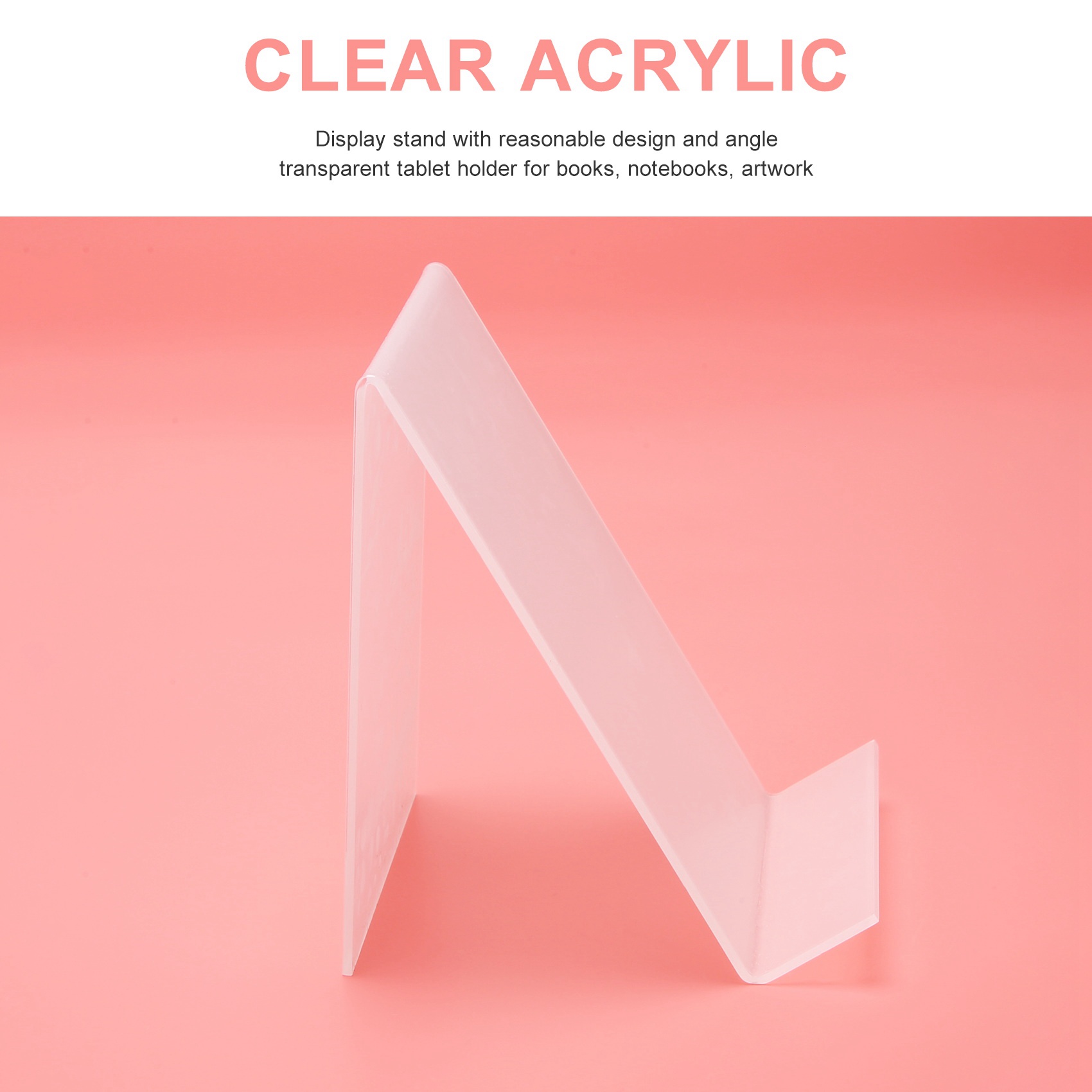 COFA Acrylic Book Stand with L - Clear Acrylic Book Stand Holder 评论和价格