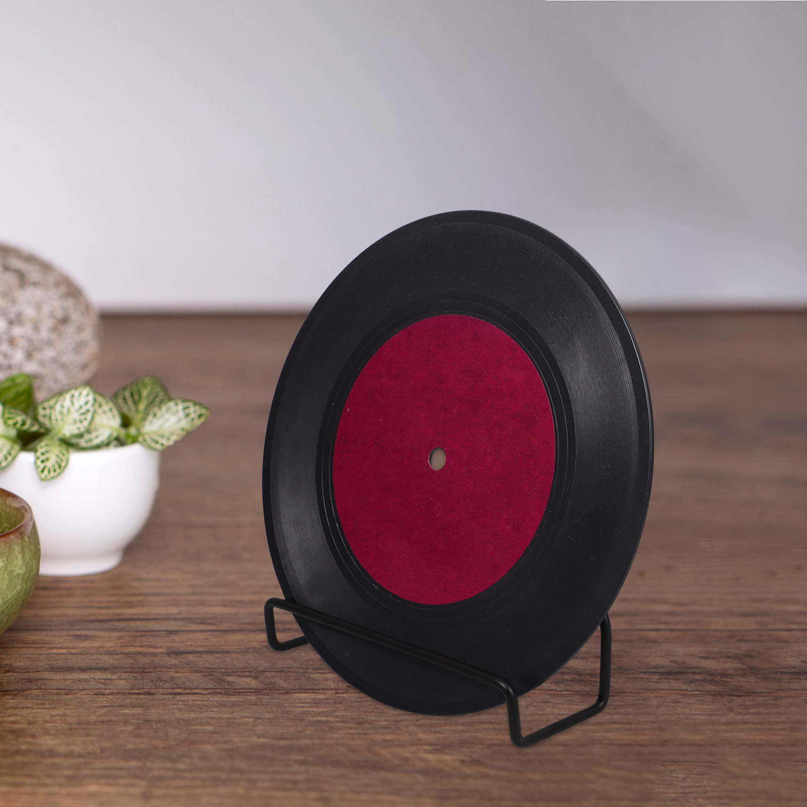 Wall Mounted Iron Vinyl Record - Magazines 评论和价格