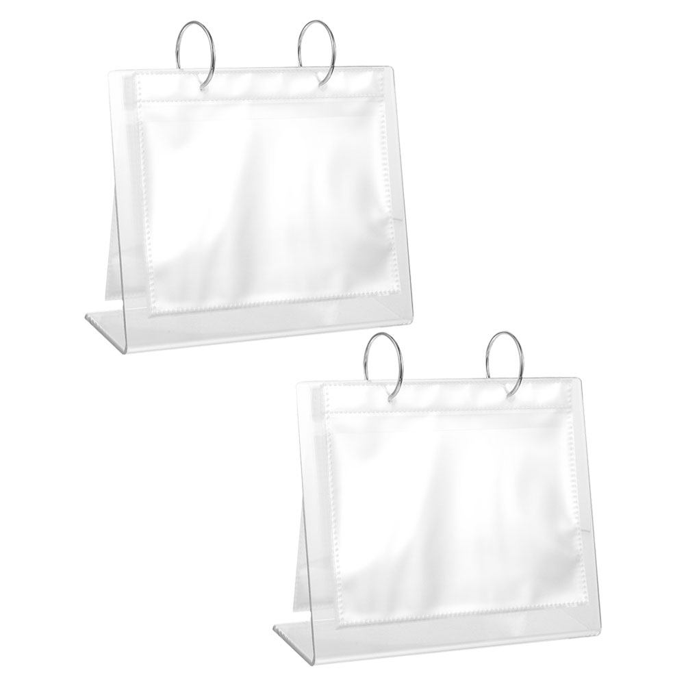 2Pcs Photo Album Acrylic Table - Clear Acrylic Book Stand Holder 评论和价格