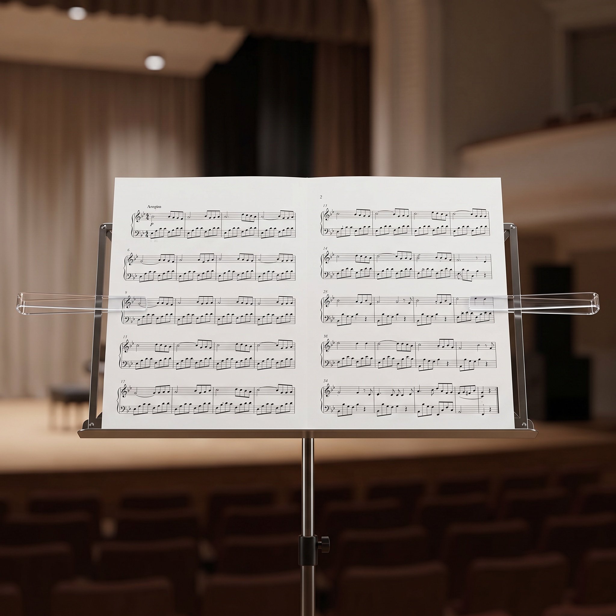 6Pairs Clear Acrylic Music Sta - Clear Acrylic Book Stand Holder 评论和价格
