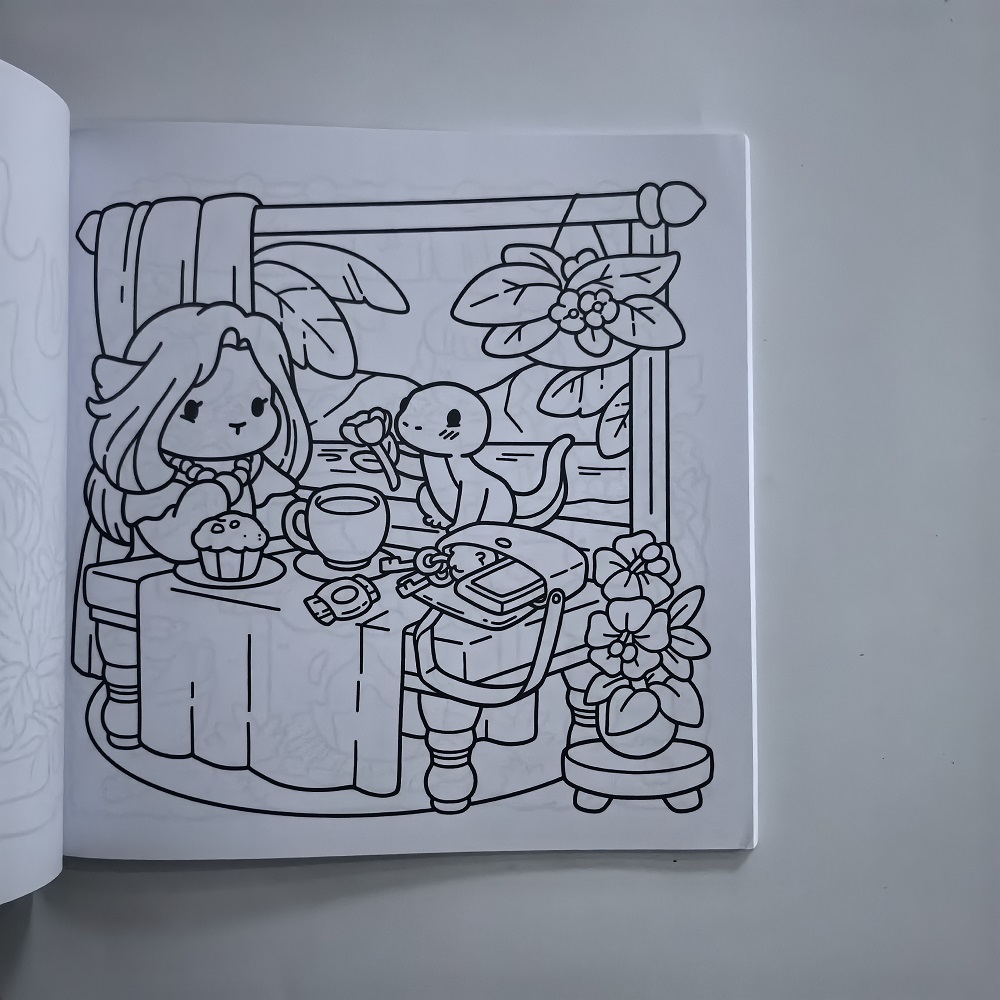 Cozy Nawaii Cute Adult Colorin - Adult Coloring Book Stress Relief 评论和价格