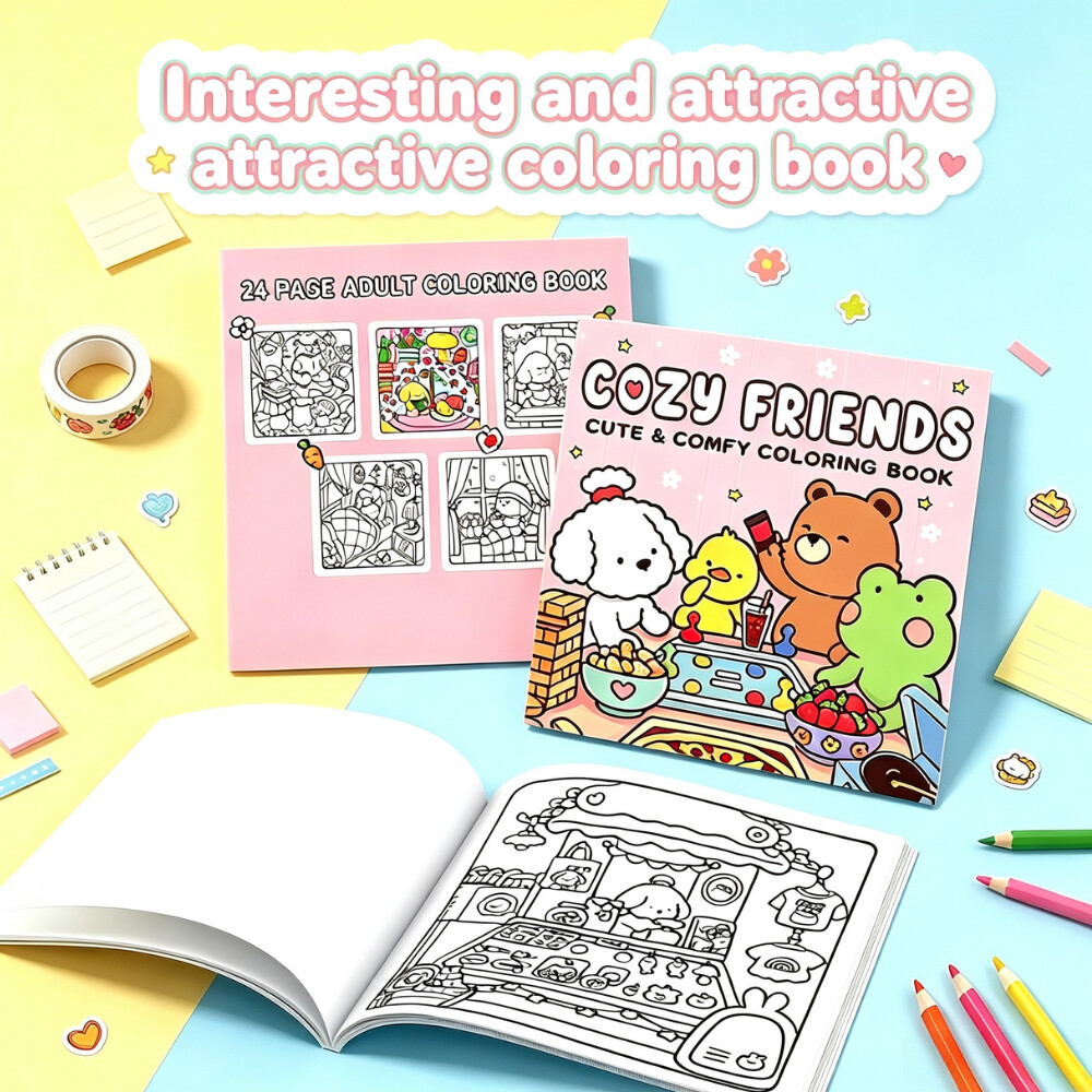 HOT SALE CUTE&COMFY Coloring B - Adult Coloring Book Stress Relief 评论和价格